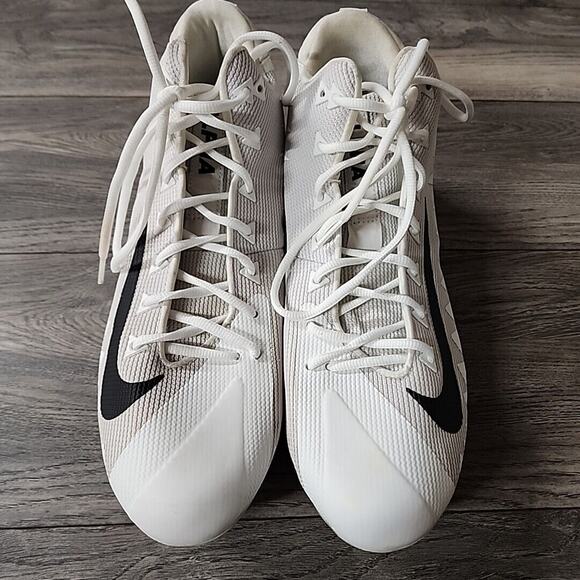 Nike Alpha Menace Pro Mid TD P Football Cleats White AJ6604-102 Men's Size 13 - Picture 8 of 10